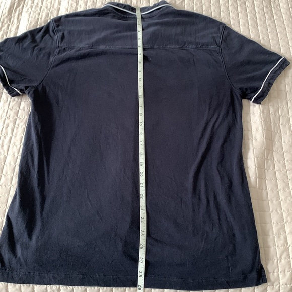 J. Crew Blue and White Short Sleeve Button Down Shirt, Medium - Picture 6 of 6